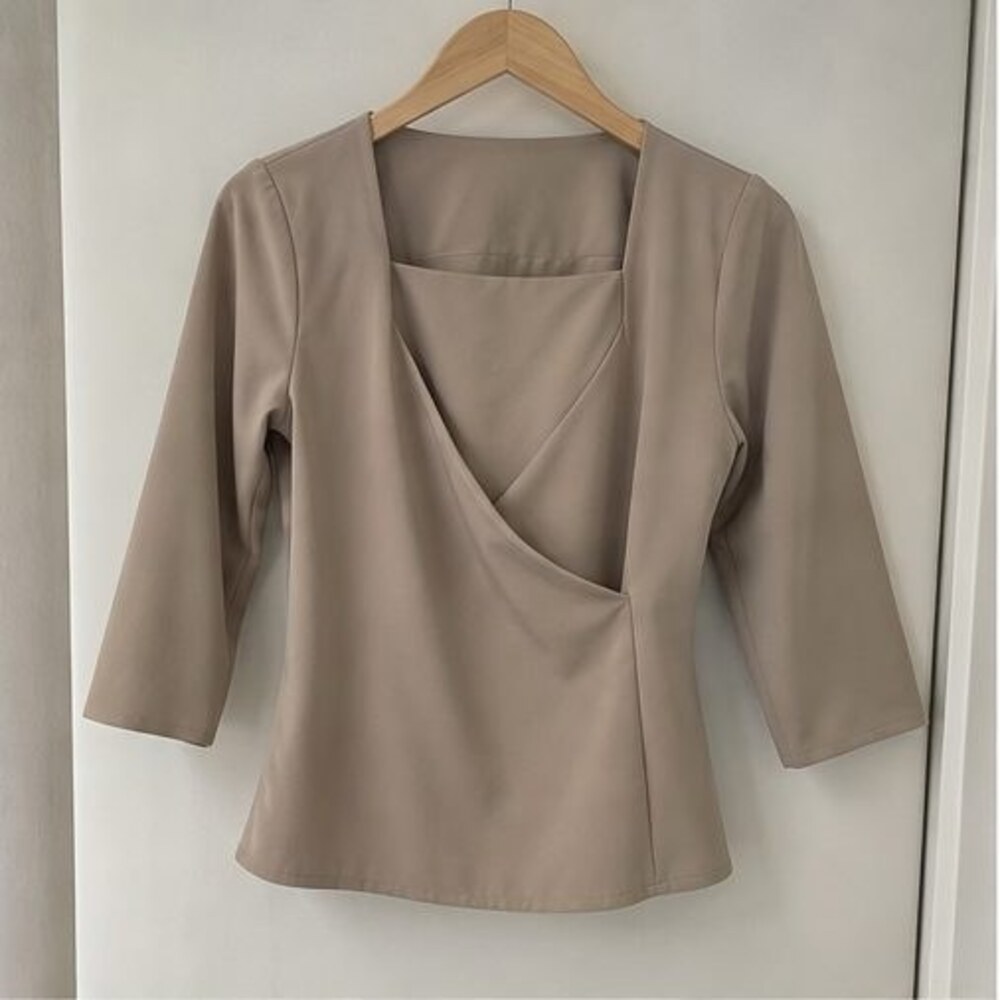 Sand Smocked Top